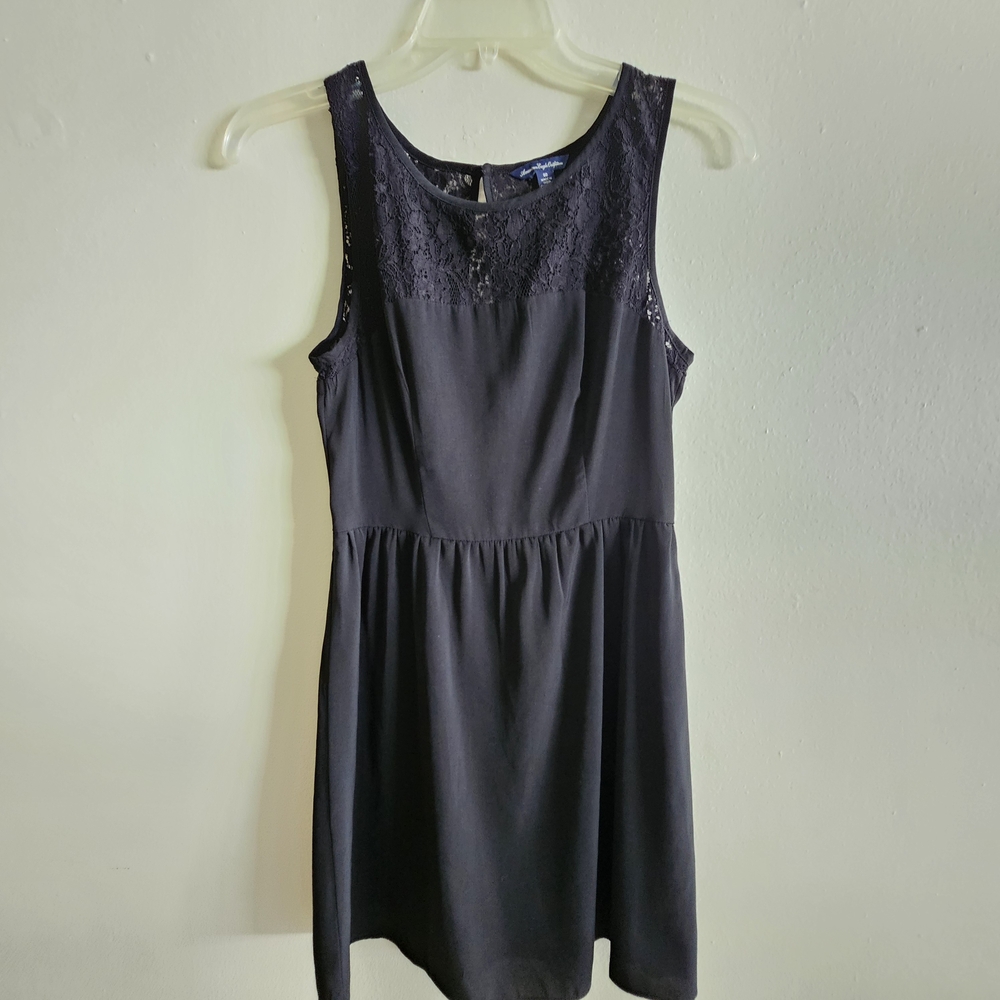 American Eagle Outfitters Black Sleeveless Mini Dress